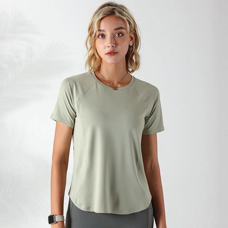 Quick-drying Mesh Stitching Workout Clothes Top For Women