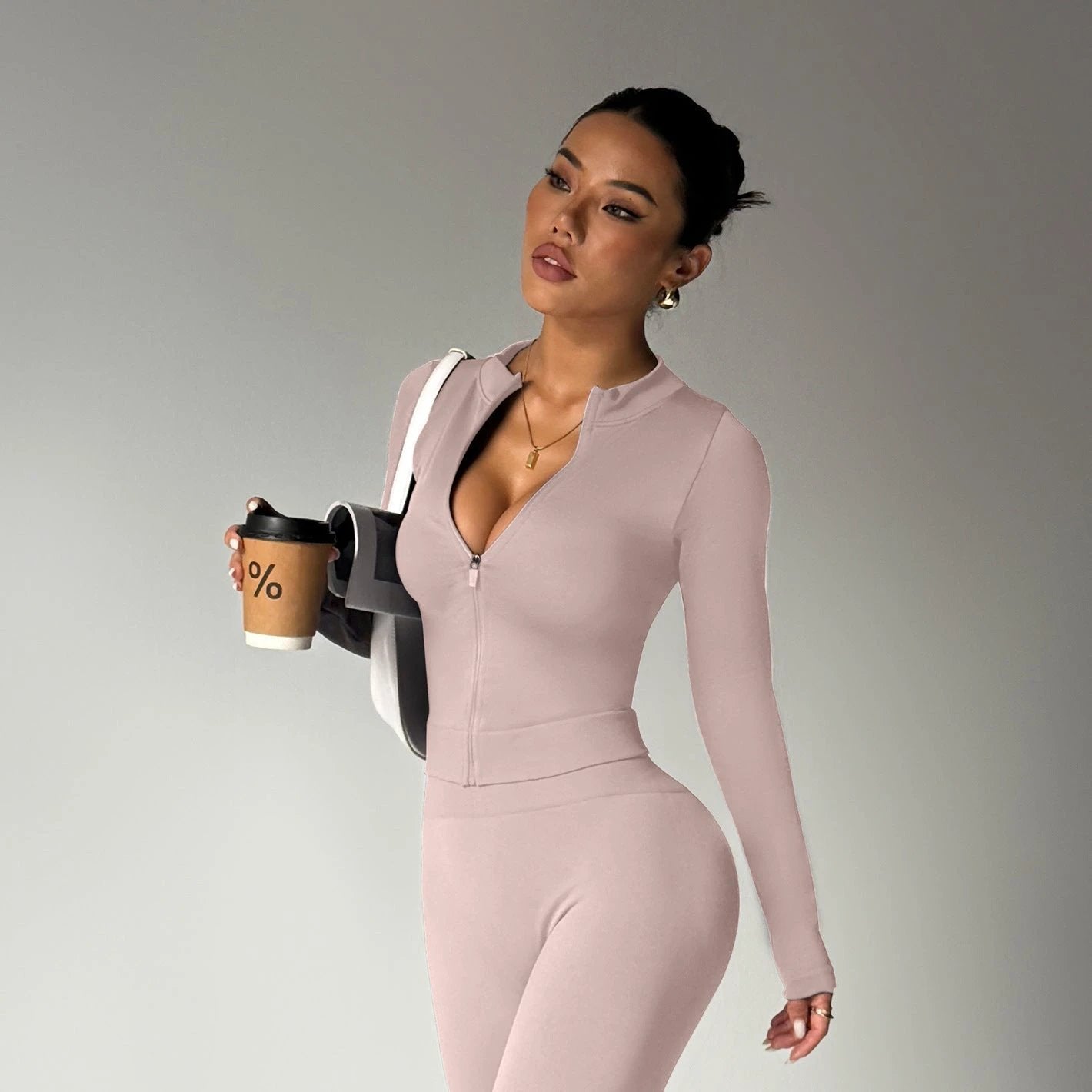 High Waist Yoga Suit Sports Fashion Casual Workout Clothes