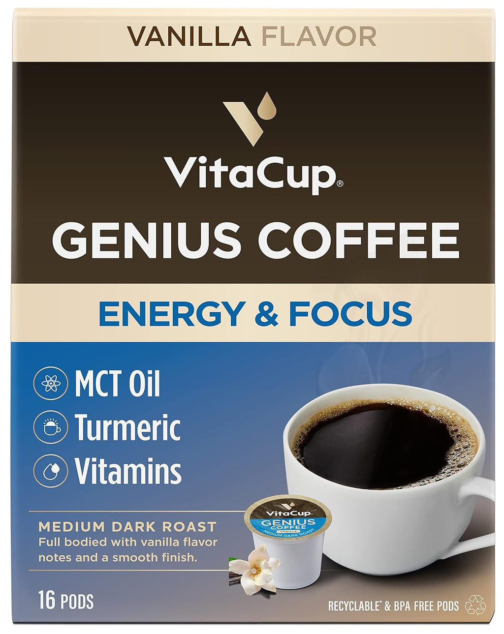 Slim Organic Coffee Pods with Diet Support  Bold Flavor