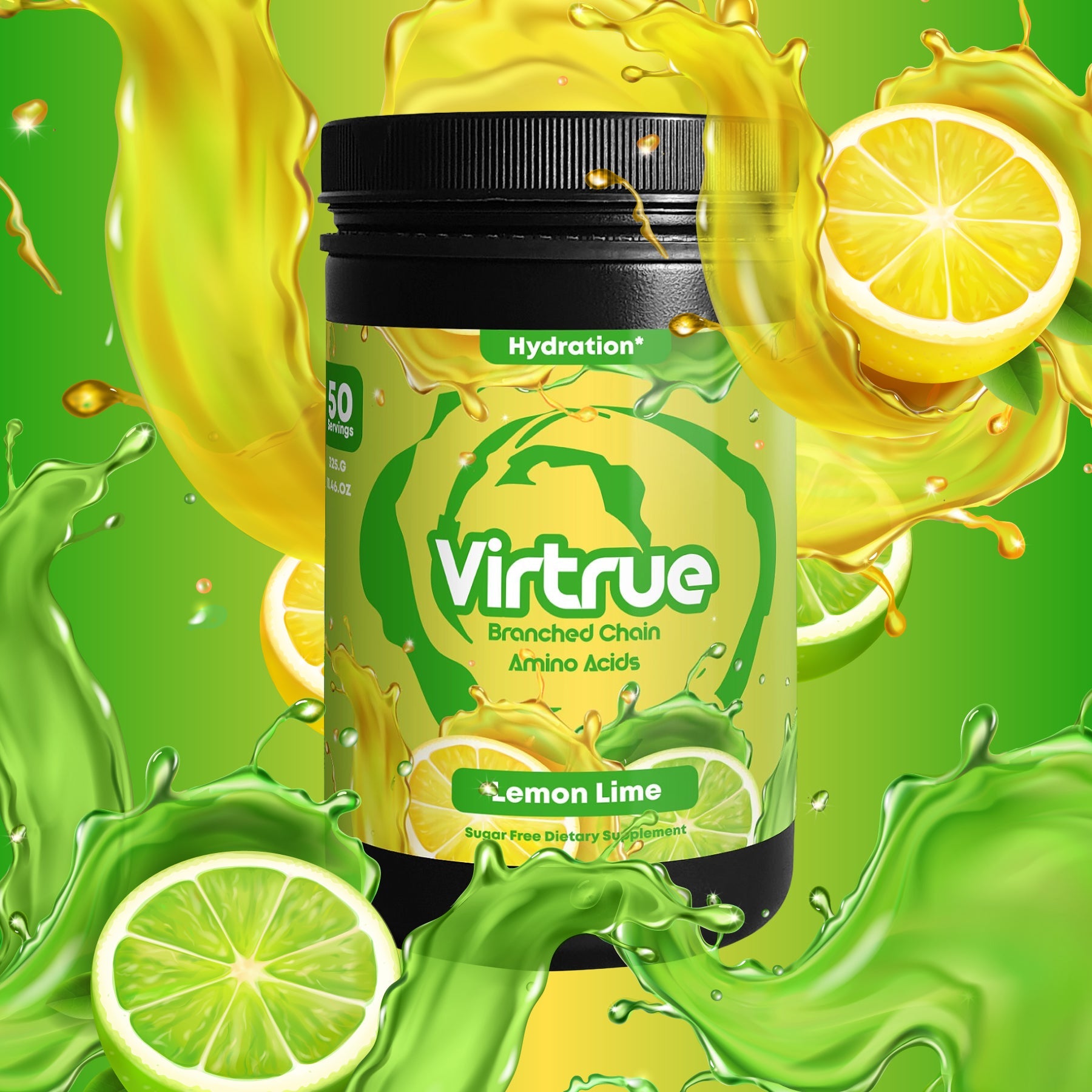 Lemon Lime BCAA + Electrolyte Powder | Hydration & Recovery | Made in USA
