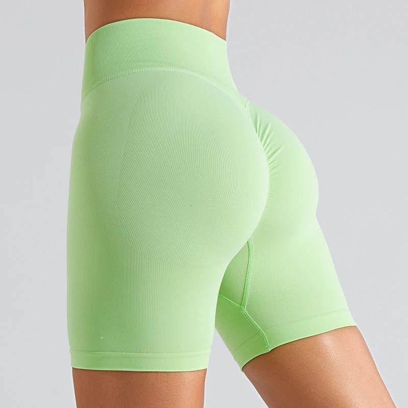 seamless High waist Running Exercise Workout shorts
