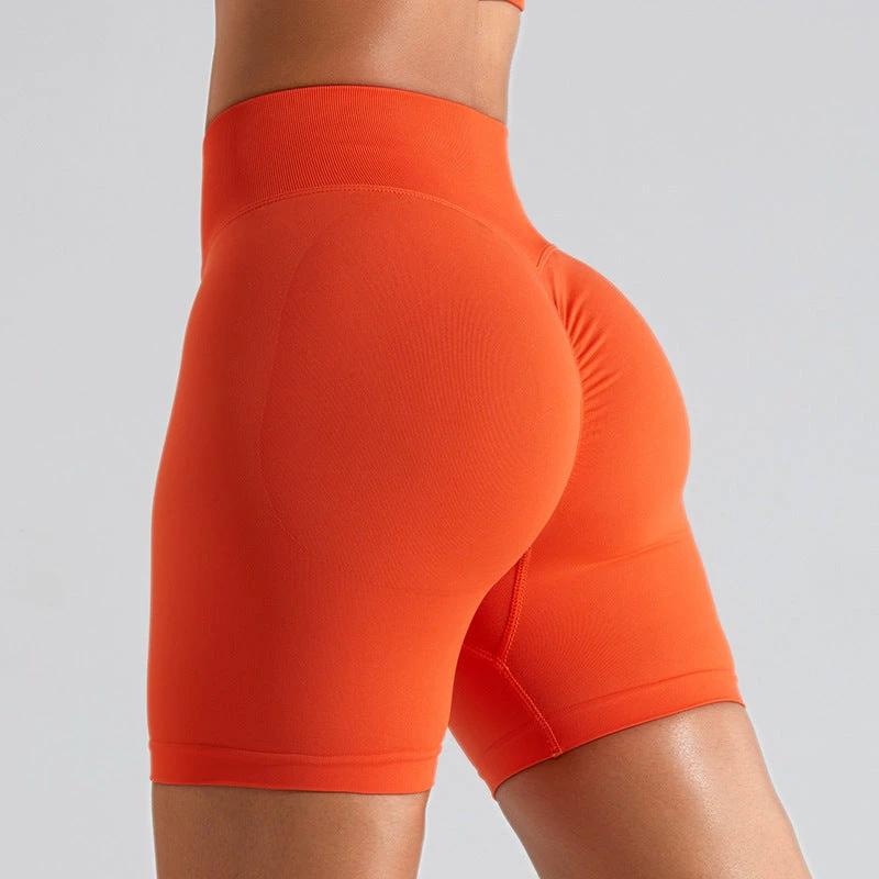 seamless High waist Running Exercise Workout shorts