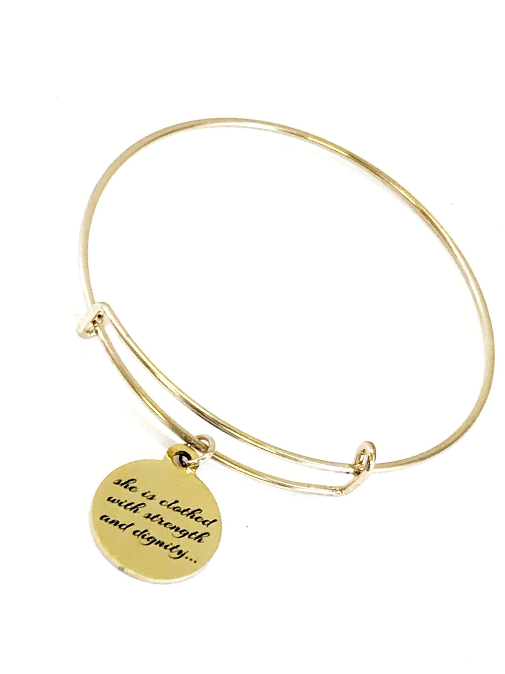 Christian Bracelet, Christian Woman Gift, Christian Daughter, She Is Clothed With Strength And Dignity Bracelet, Proverbs 31 25 Bracelet